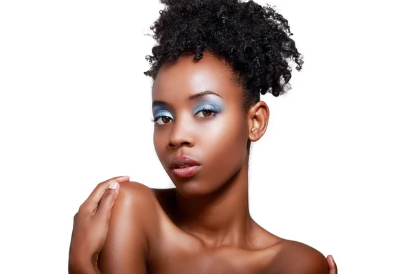 Zwarte vrouw poseren — Stockfoto