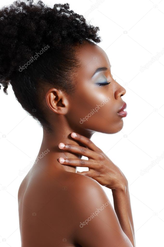 Profile Of Black Woman Stock Photo, Picture and Royalty Free Image. Image  33804575.