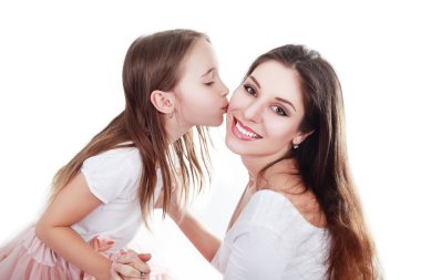 Anne ve kızı aynı kıyafetler içinde