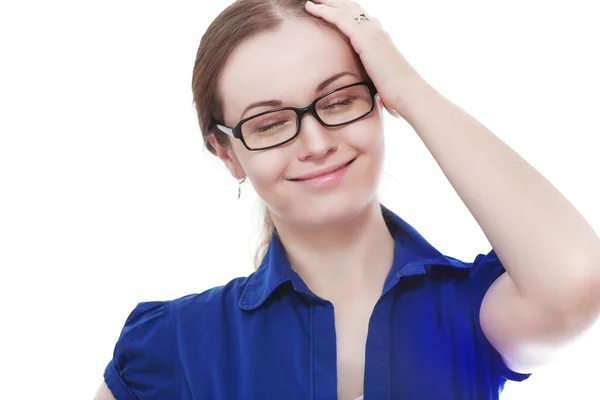 Jeune femme en lunettes — Photo