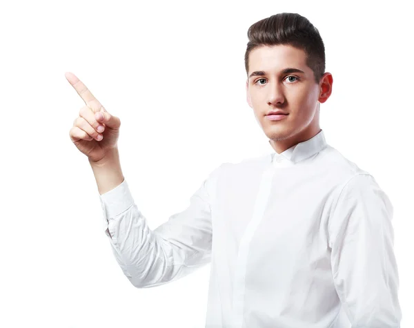 Stylish Man pointing — Stock Photo, Image