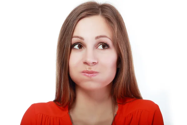 Woman Holding  Breath — Stock Photo, Image