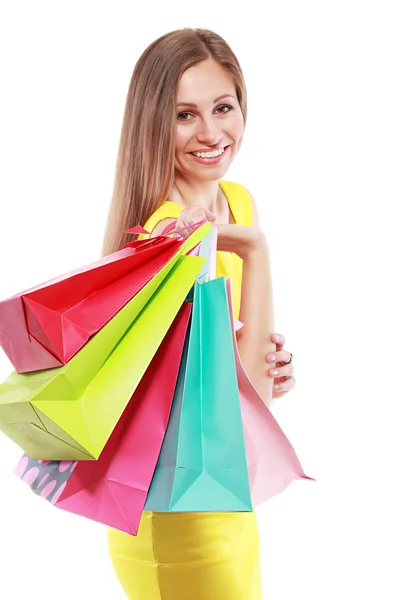 Woman with shopping  bags Stock Image