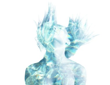 güzel kadın çift pozlama