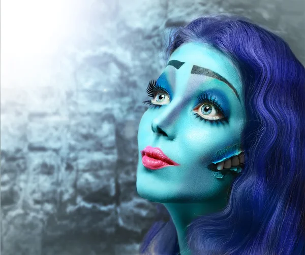 Corpse bride porträtt — Stockfoto