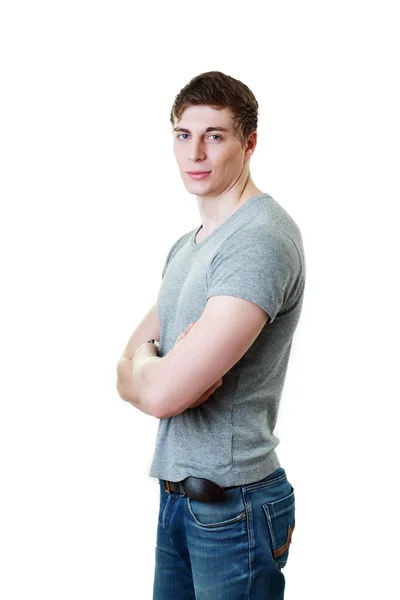 Young man in t-shirt — Stock Photo, Image