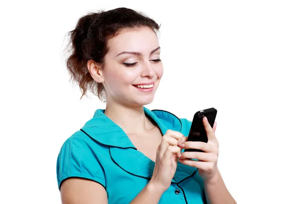 Mujer usando teléfono inteligente —  Fotos de Stock