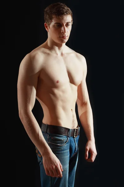 Muscolo uomo sexy — Foto Stock