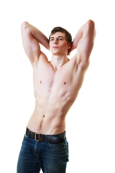 Muskel sexig man — Stockfoto