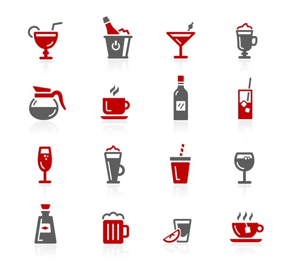 Icônes boissons - Série Redico — Image vectorielle