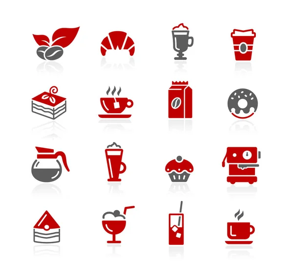 Koffie Shop Pictogram Set Redico Series — Stockvector