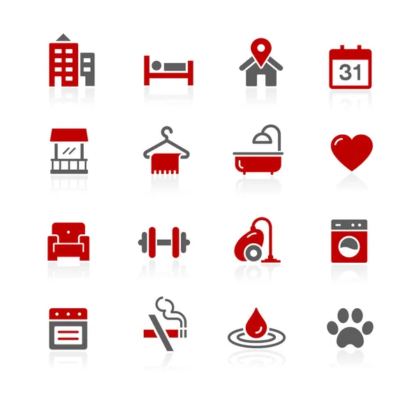 Hotel Rentals Icons Redico Series Royalty Free Stock Illustrations