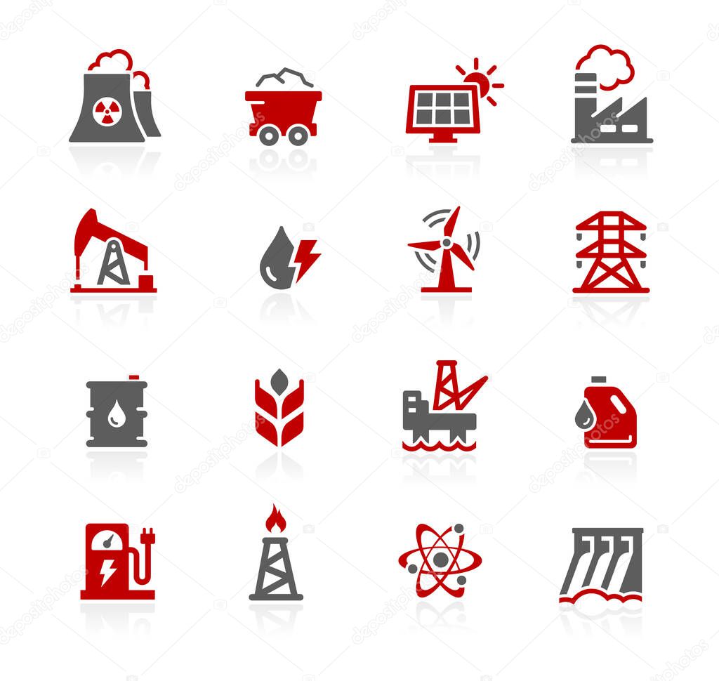Energy Icon Set - Redico Series