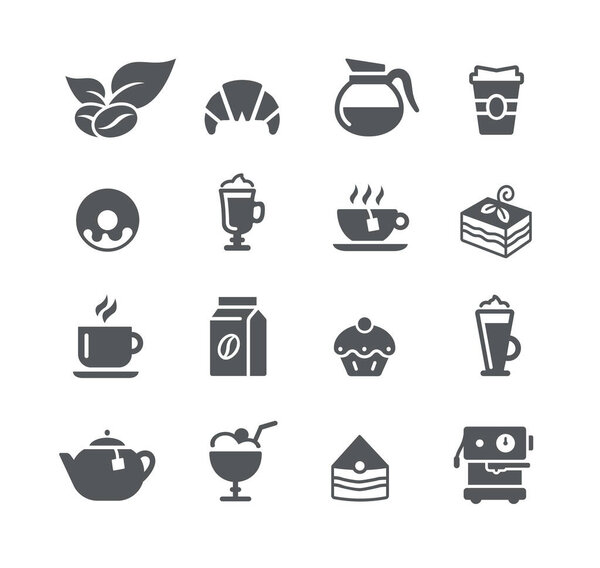 Coffee Shop Icon Set -- Utility Series