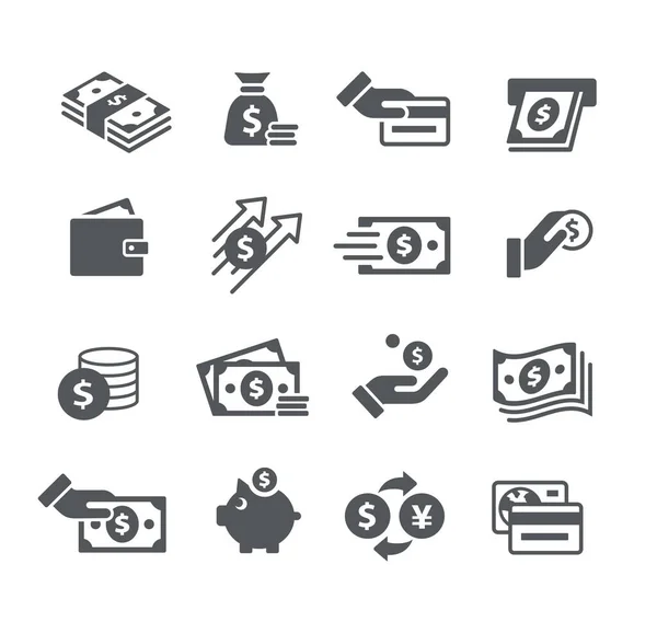 Money Icon Set Utility Series — стоковый вектор
