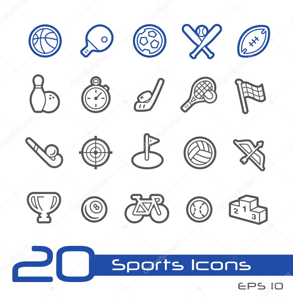 Sports Icons -- Line Series