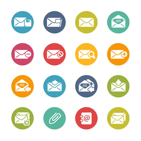 E-mail icons -- Serie frischer Farben — Stockvektor