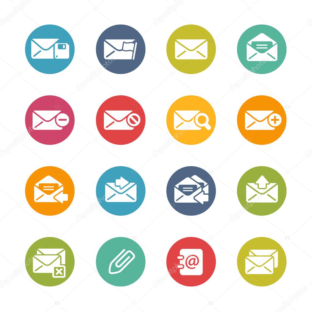 E-mail Icons -- Fresh Colors Series