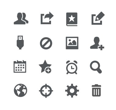 İletişim simgeler--Apps arabirimi