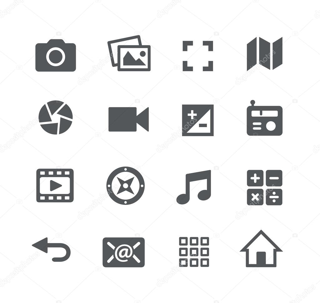 Media Icons -- Apps Interface