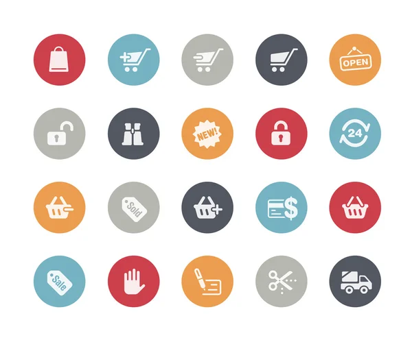 Iconos de compras - - Serie de clásicos — Vector de stock