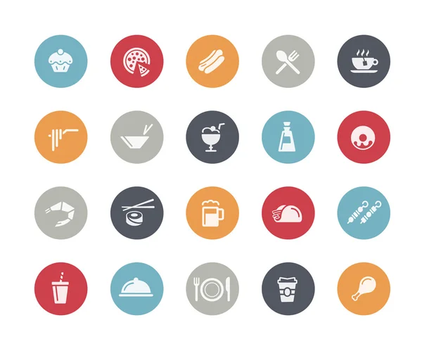 Τροφίμων Icon Set 2 της σειράς 2 κλασικά — Διανυσματικό Αρχείο