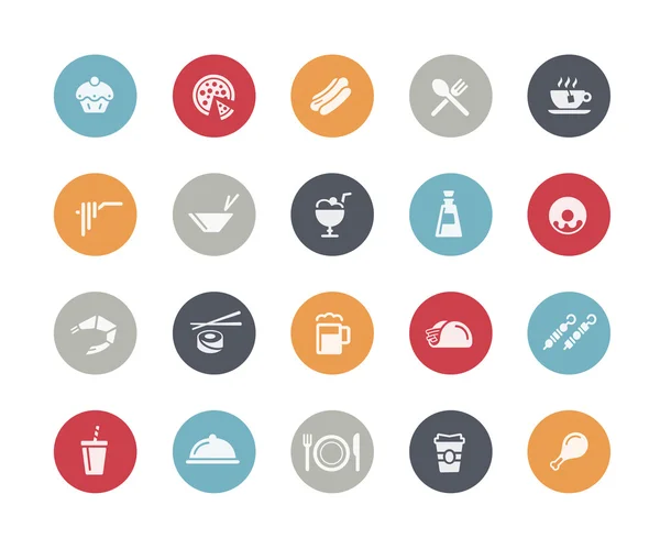 Food Icon Set 2 von 2 Klassikern — Stockvektor