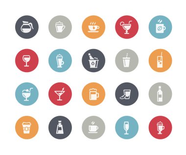 İçecekler simgeler--Klasikleri serisi