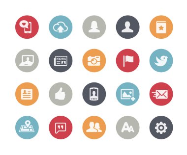 Sosyal Web Simgeler--Klasikleri serisi