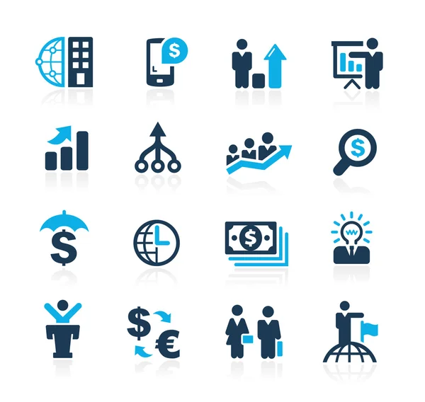 Finance et stratégies d'entreprise - - Azure Series — Image vectorielle