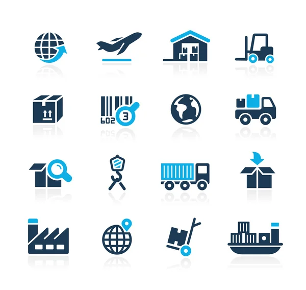 Industry and Logistics -- Azure Series — Stock Vector