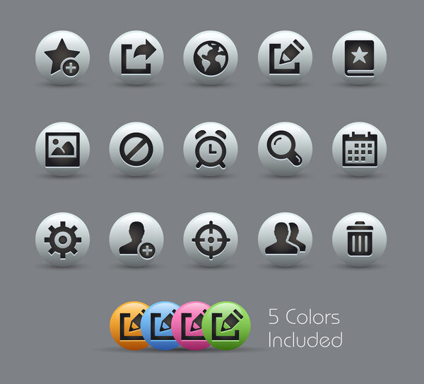 Communication Interface Icons - Pearly Series
