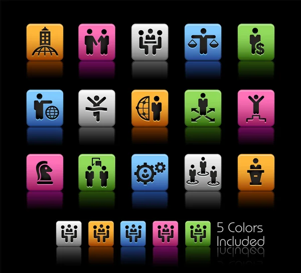 Estrategias de éxito empresarial - - Serie ColorBox — Vector de stock