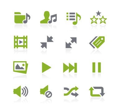 Media Player simgeler--Natura serisi