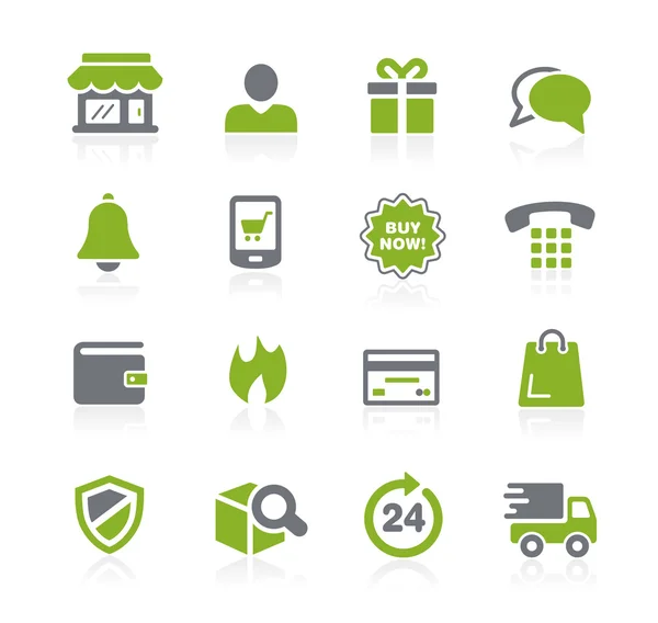 E-Shopping Icons -- Natura Serie — Stockvektor