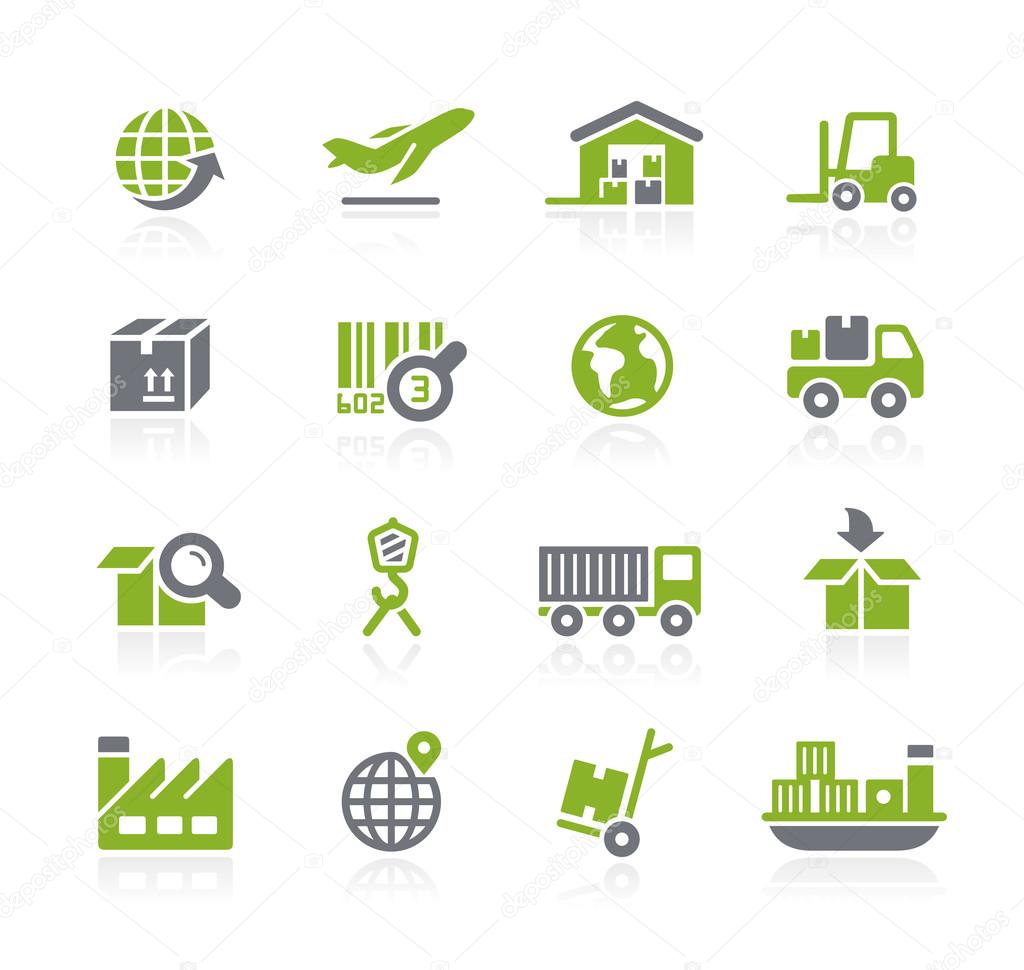 Industry and Logistics Icons -- Natura Series