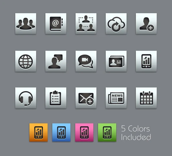 Business Technology Icons - Satinbox Series — стоковый вектор