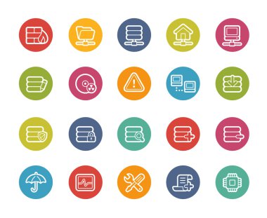 Ağ ve sunucu simgeler--Printemps serisi