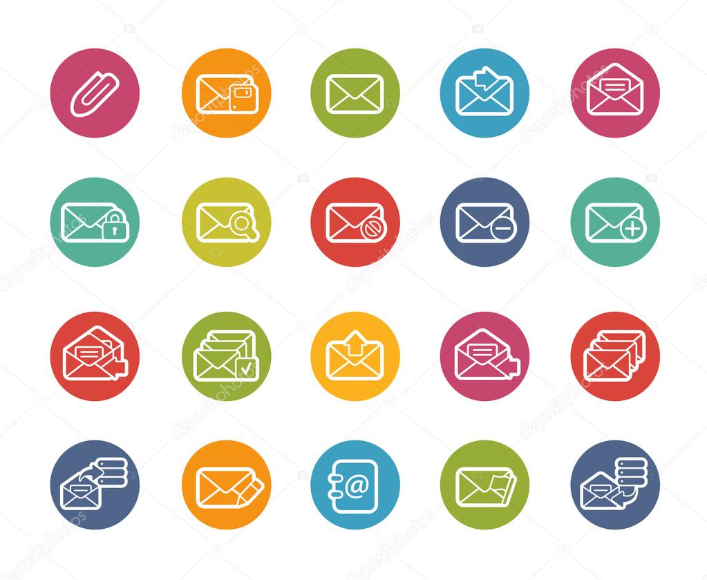 E-mail Icons -- Printemps Series