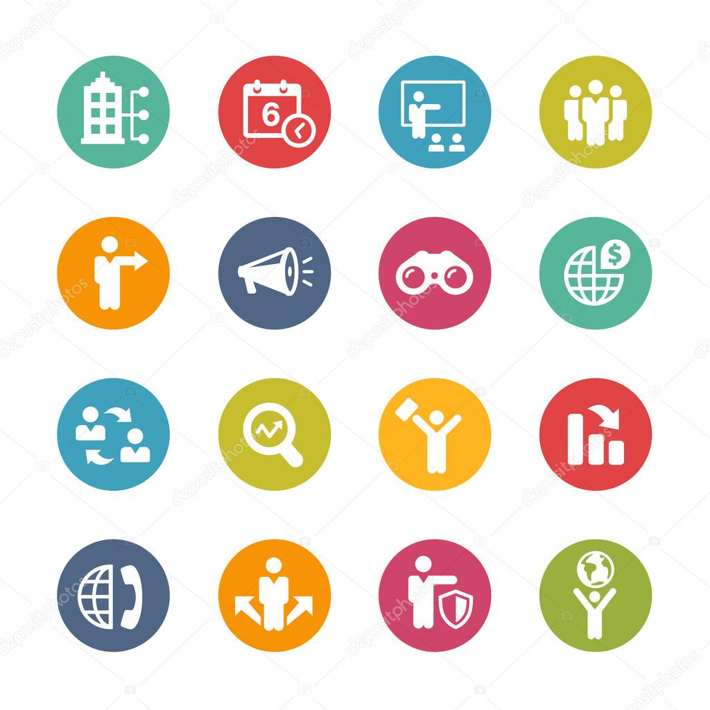 Business Opportunities Icons -- Fresh Colors Series