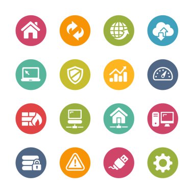 Web geliştirici simgeler--Taze renkler Serisi