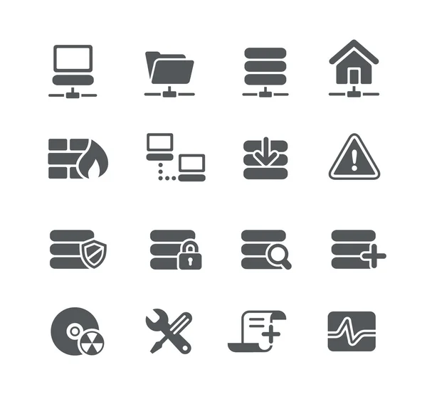 Network and Server Icons - Utility Series — стоковый вектор