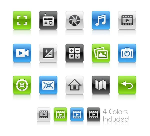 Web and Mobile Icons 5 -- Clean Series — Stock Vector