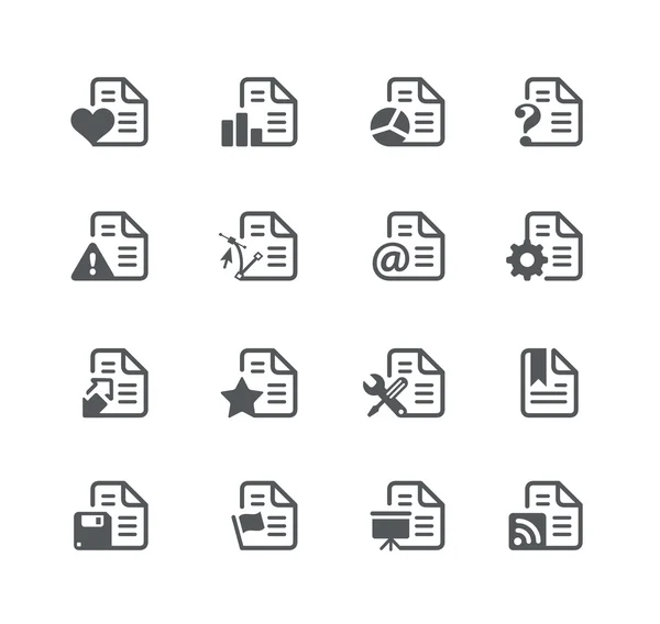 Documents Icons 2 - Utility Series — стоковый вектор