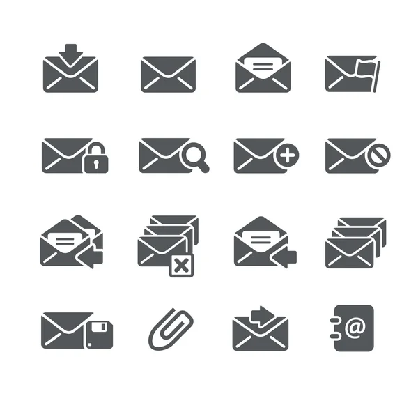 E-mail Icone-Serie Utility — Vettoriale Stock