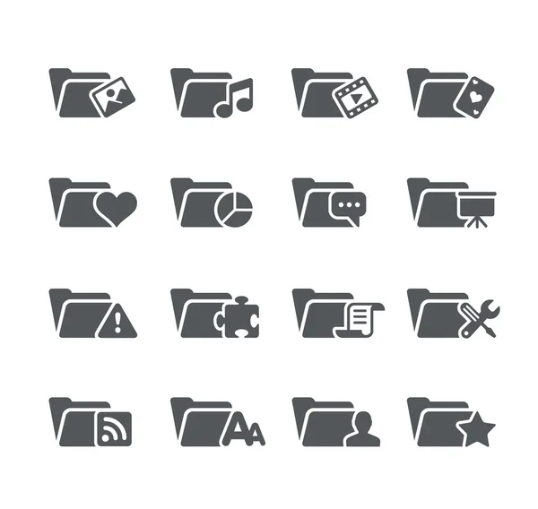 Folder Icons 2 -- Utility Series — Stock Vector
