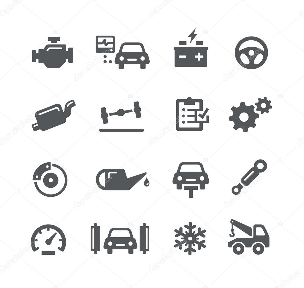 Car Service Icons - Utility Series