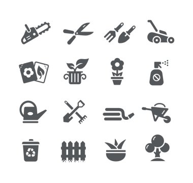 Bahçe simgeler - yardımcı programı serisi