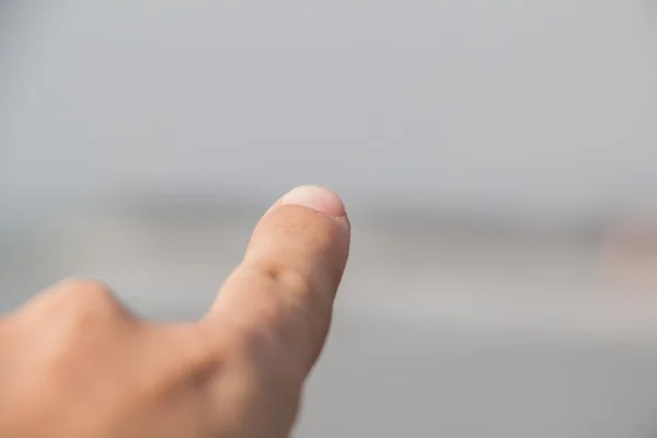 Mão com dedo indicador — Fotografia de Stock