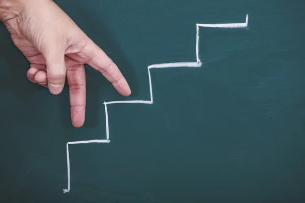 Up the stairs — Stock Photo, Image